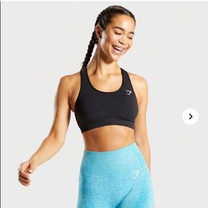 Gymshark Vital Seamless Sports Bra Black Small